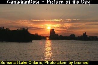 Sunset-at-Lake-Ontario,-Photo-taken-